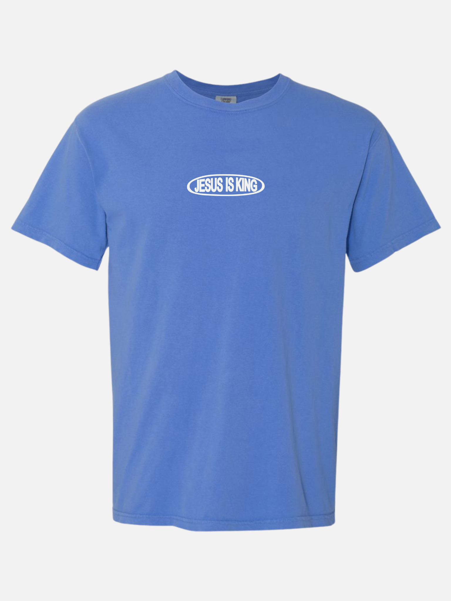 JESUS IS KING TEE BLUE