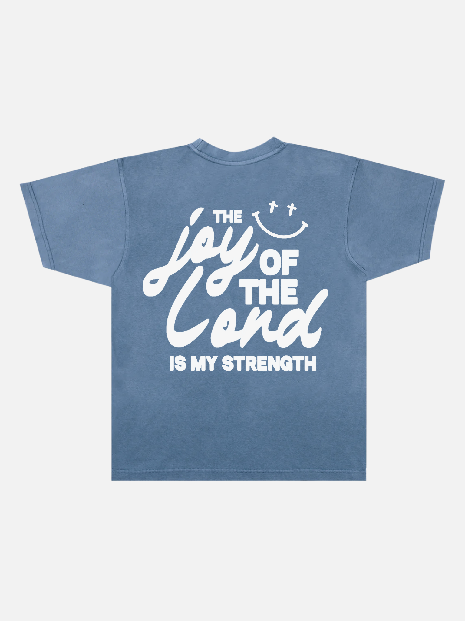 JOY OF THE LORD TEE WASHED DENIM