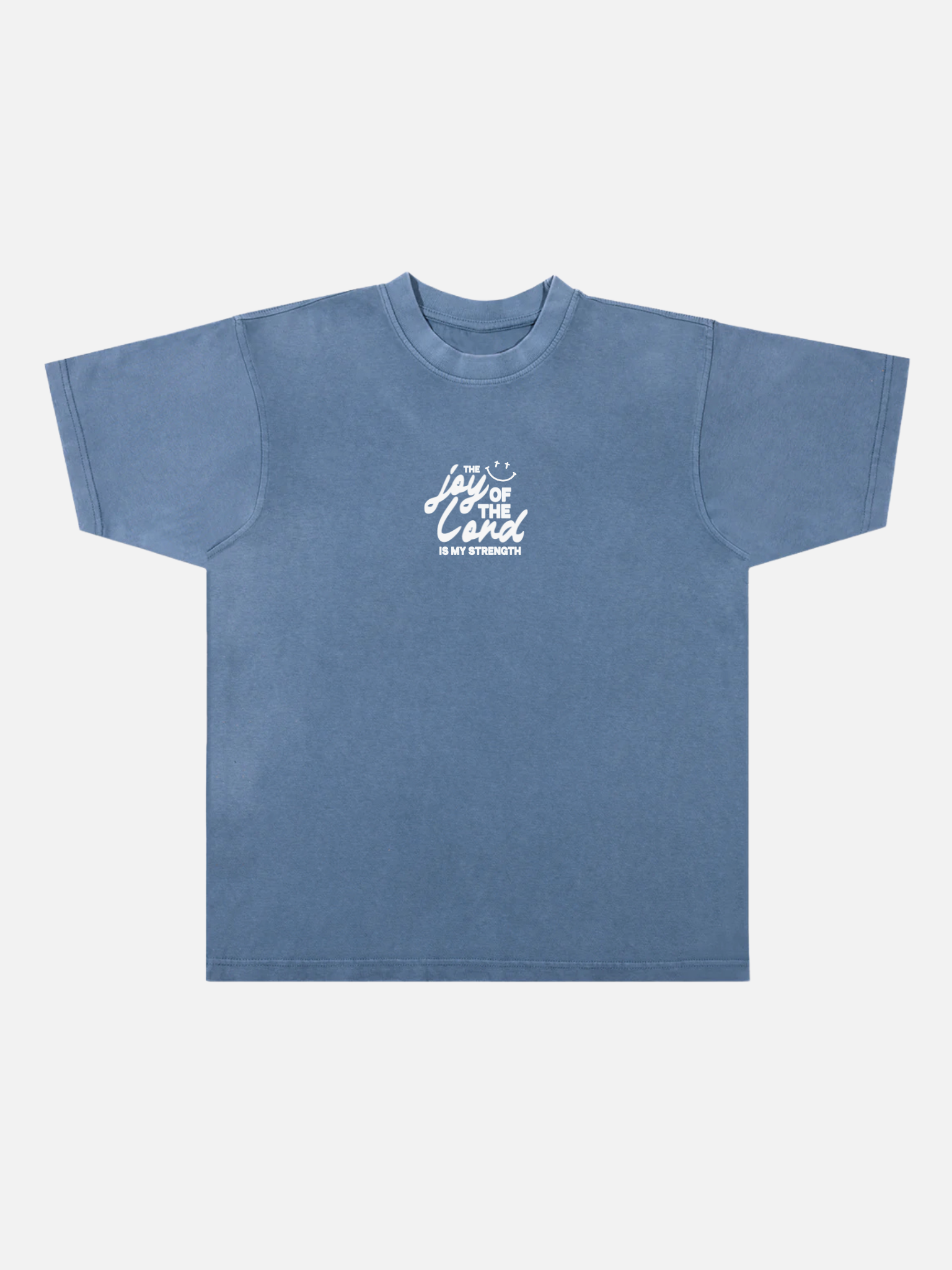 JOY OF THE LORD TEE WASHED DENIM