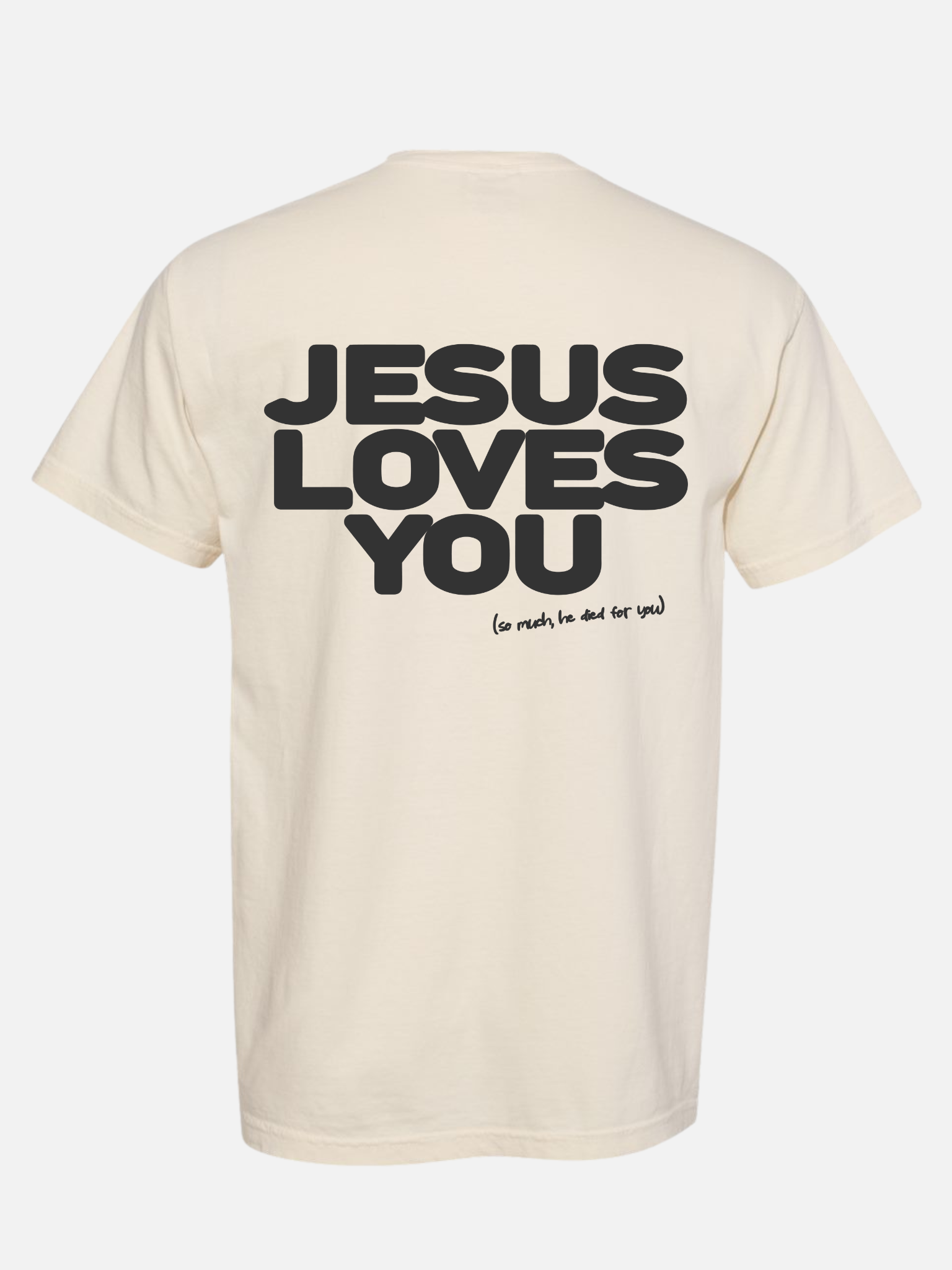 JESUS LOVES YOU TEE IVORY