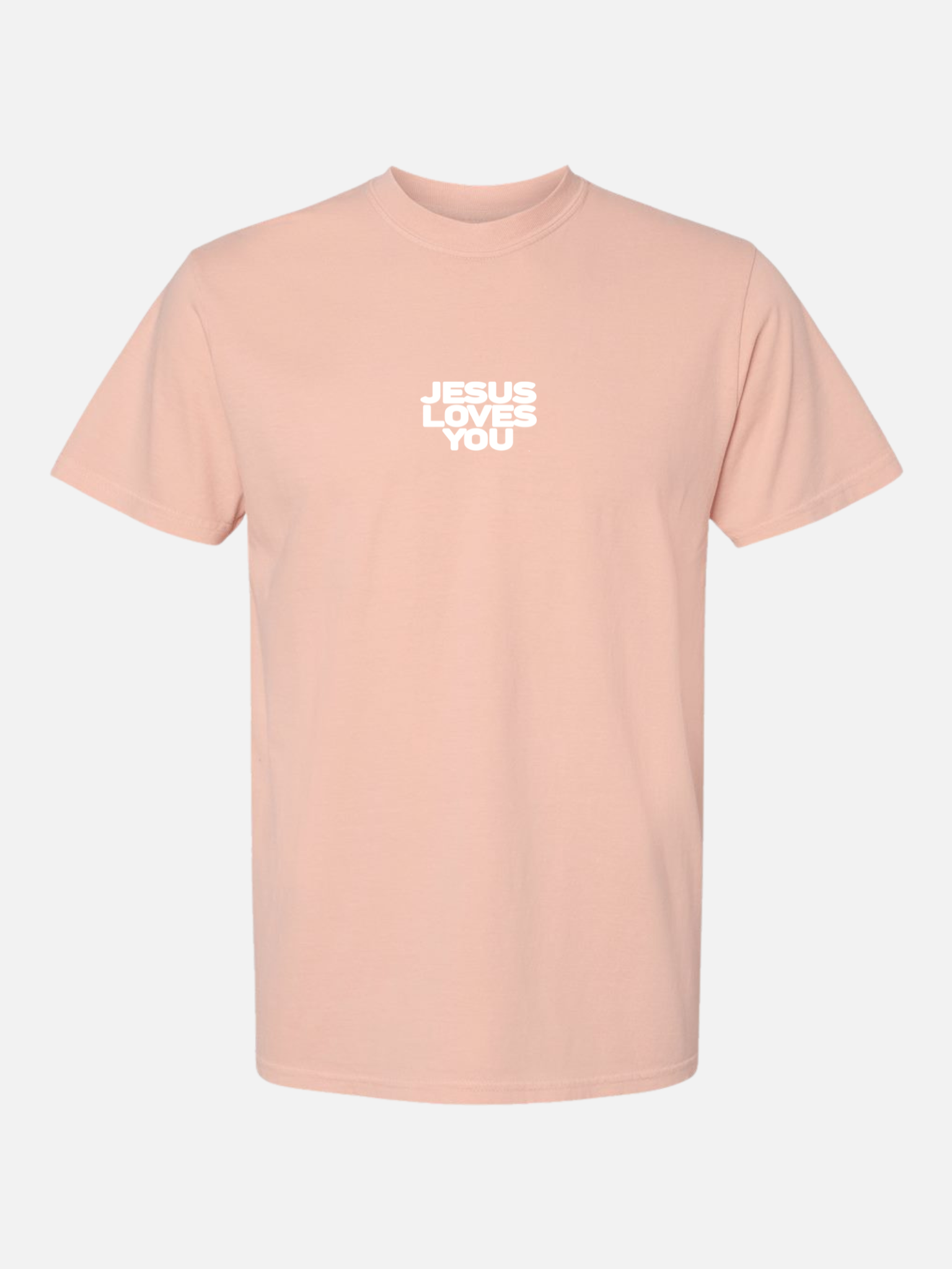 JESUS LOVES YOU TEE PEACH