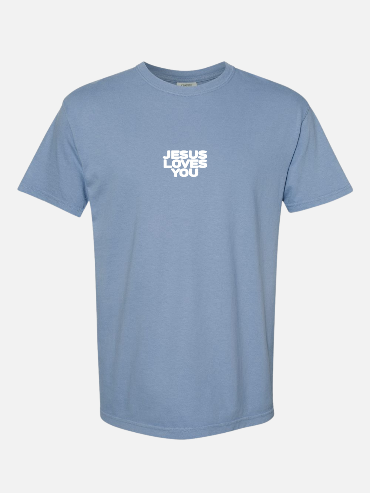 JESUS LOVES YOU TEE BLUE
