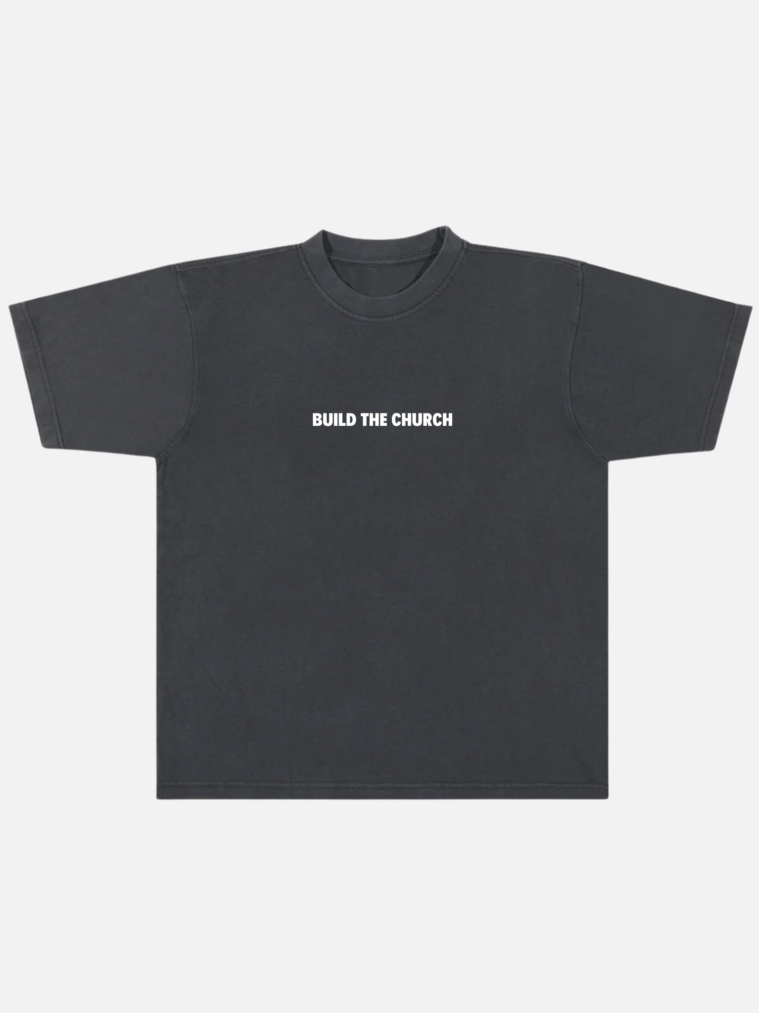 BUILD THE CHURCH TEE FADED BLACK