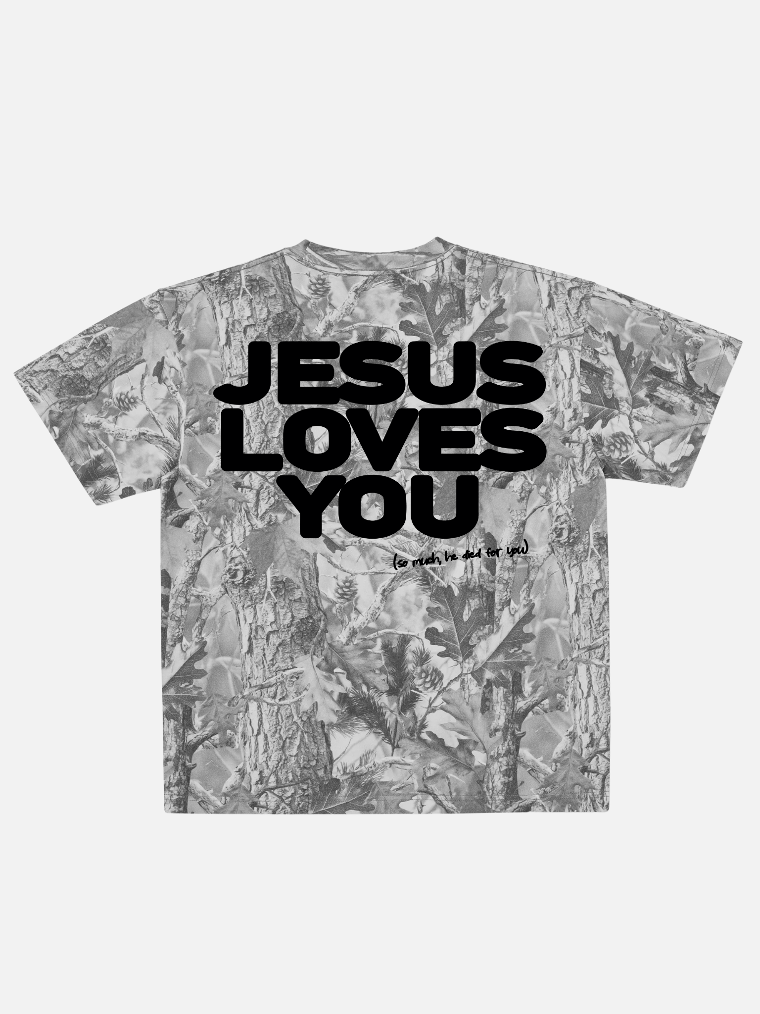 JESUS LOVES YOU TEE CAMO