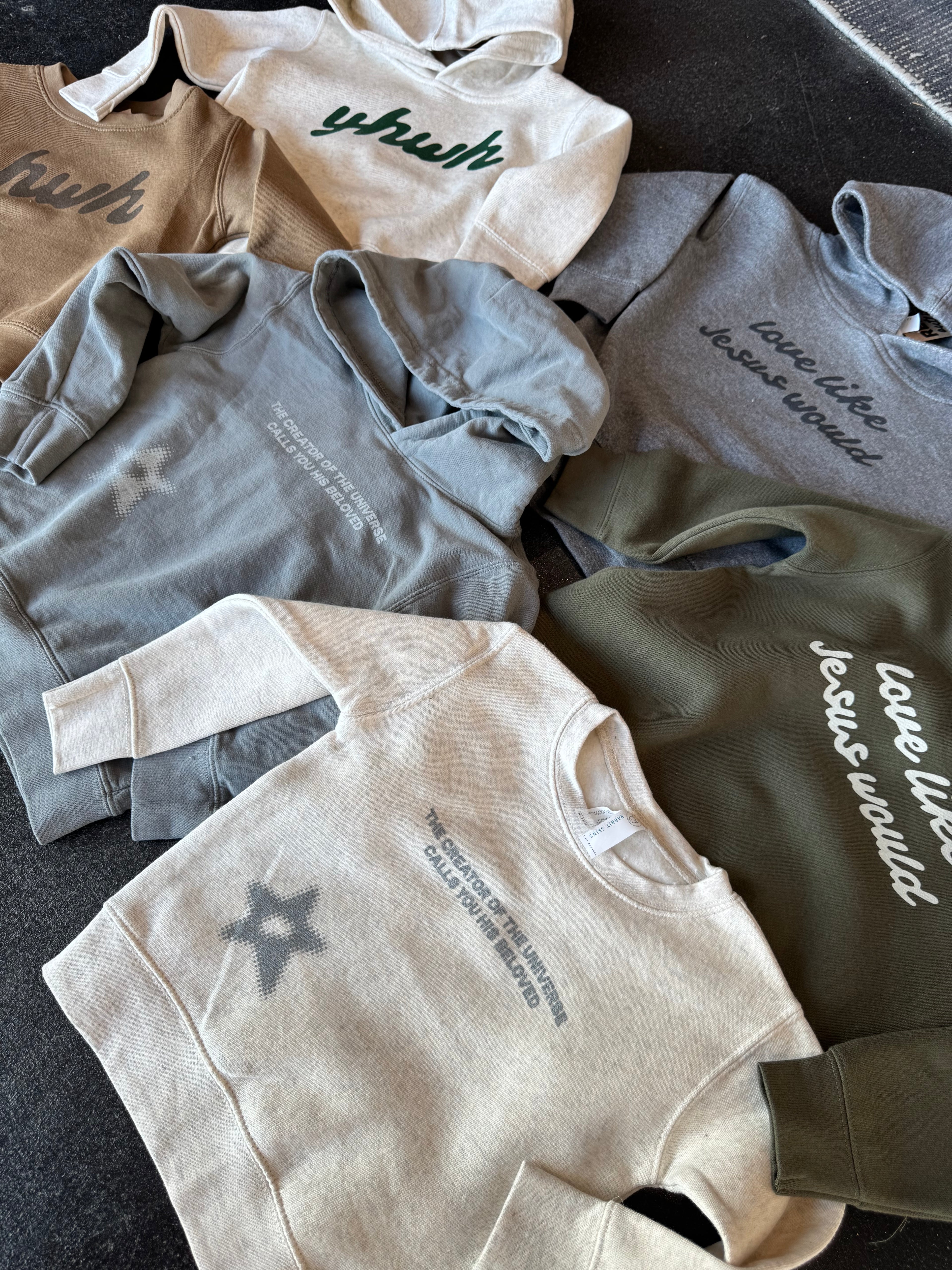 HIS BELOVED YOUTH HOODIE GRAY