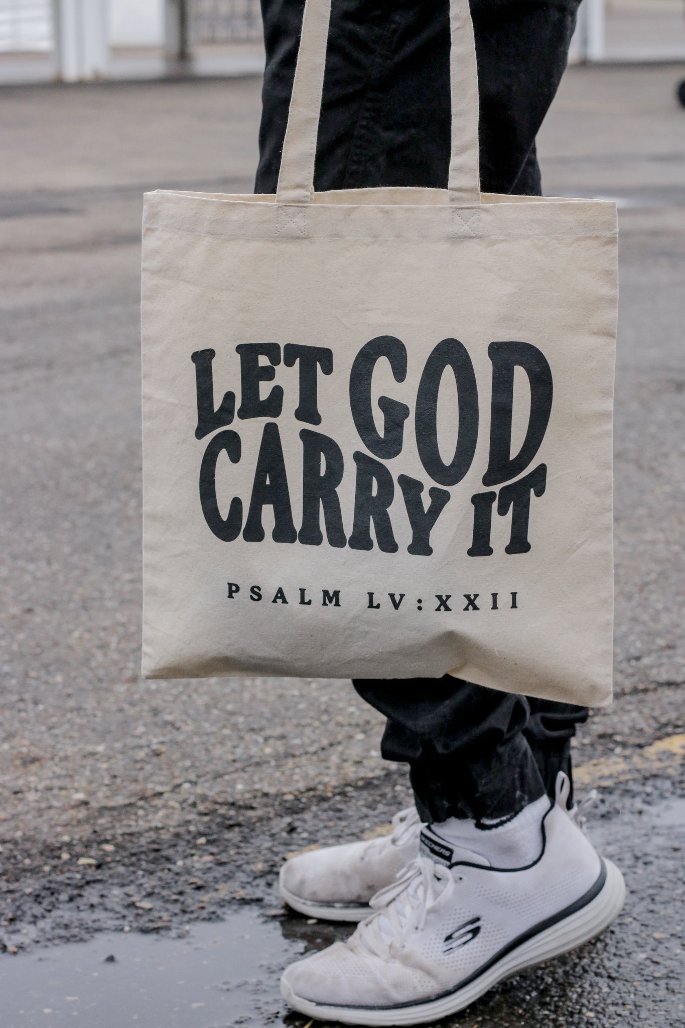 LET GOD CARRY IT TOTE