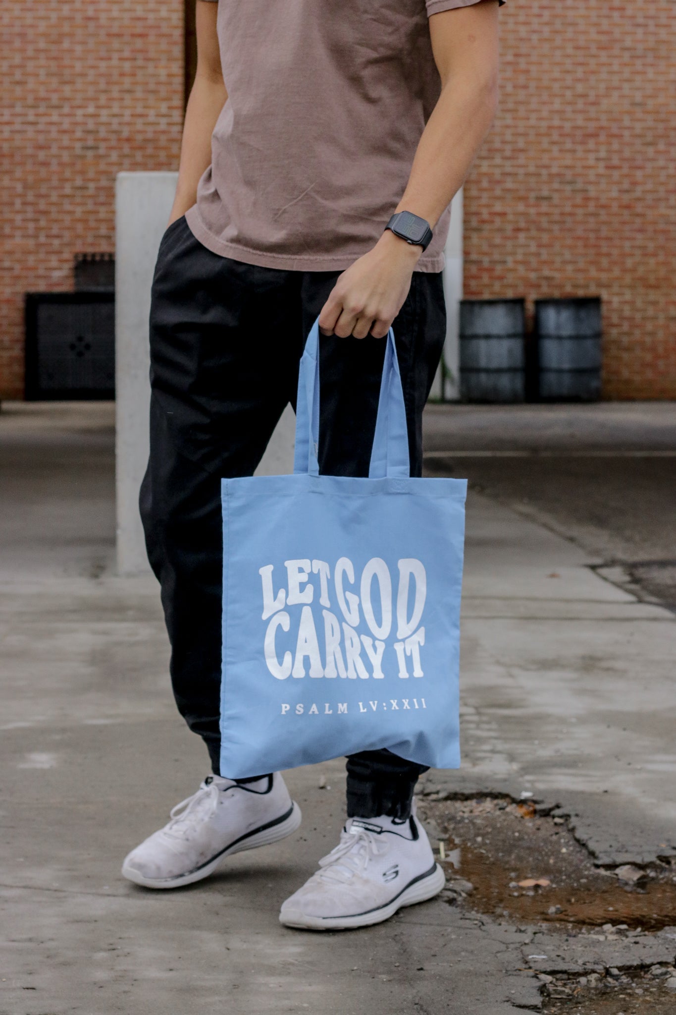 LET GOD CARRY IT TOTE