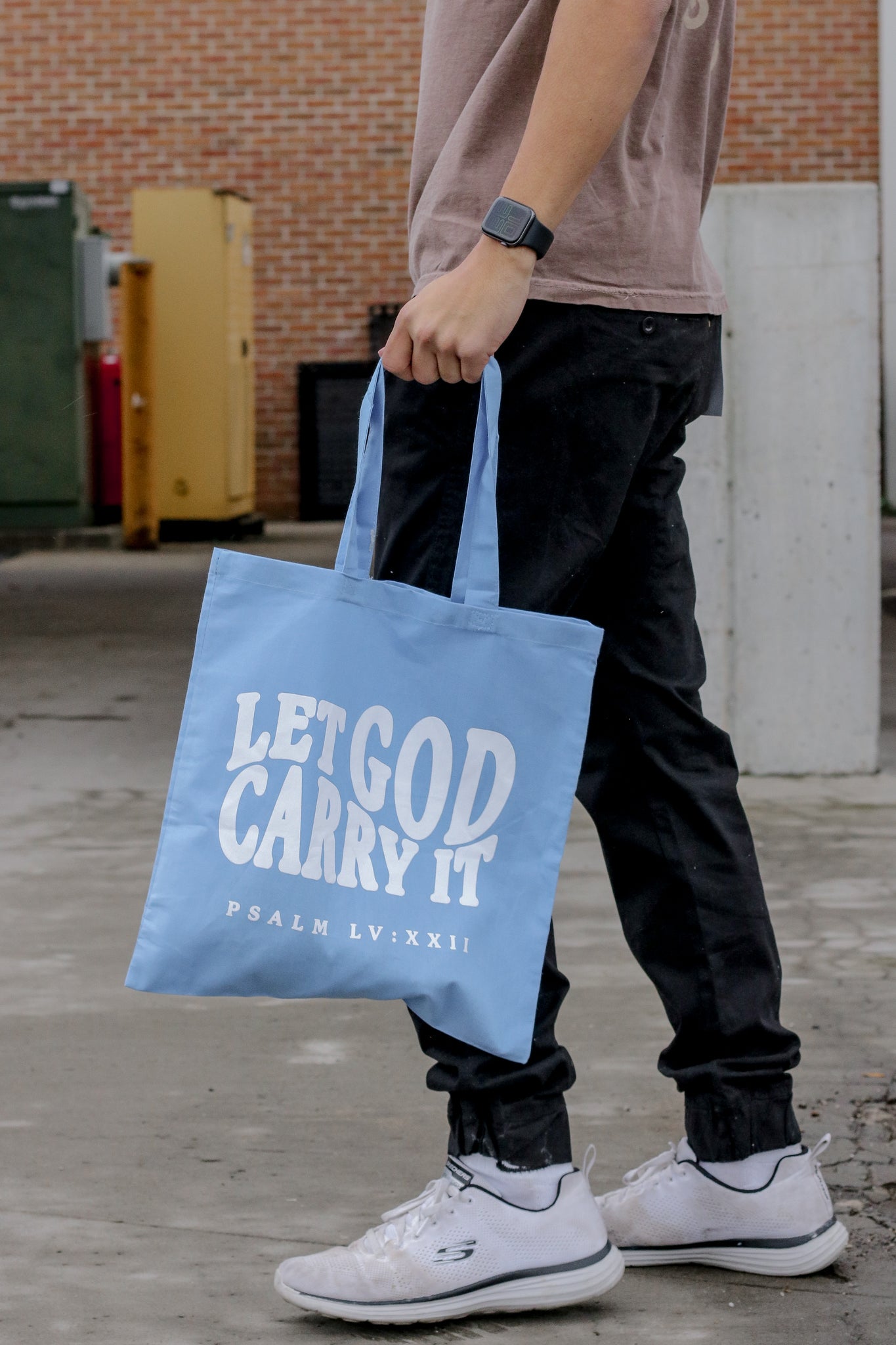 LET GOD CARRY IT TOTE