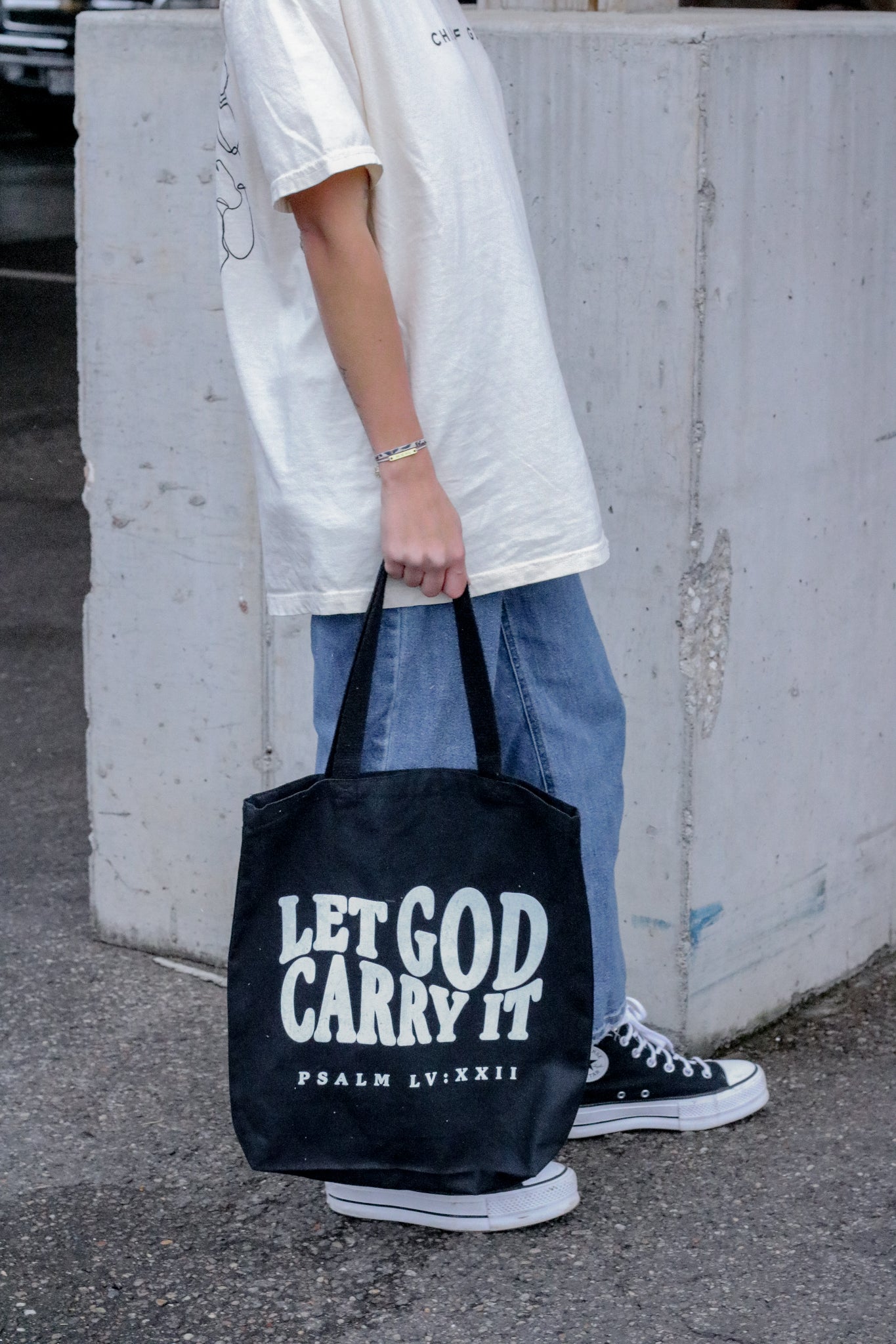 LET GOD CARRY IT TOTE