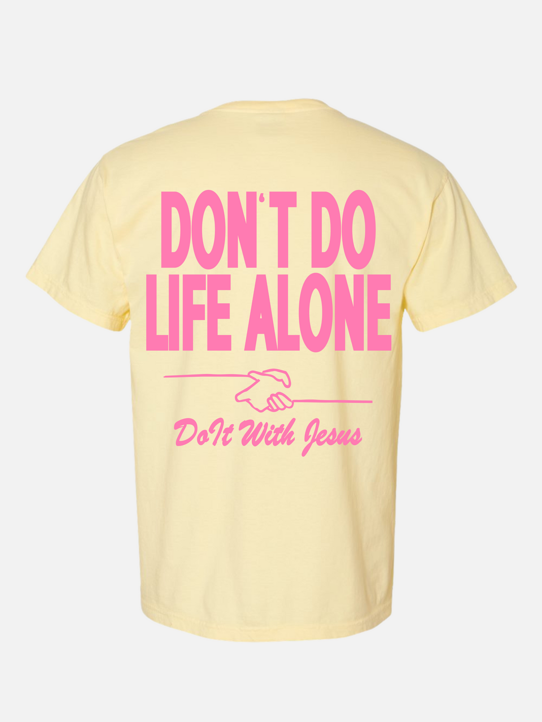 LIFE WITH JESUS TEE YELLOW