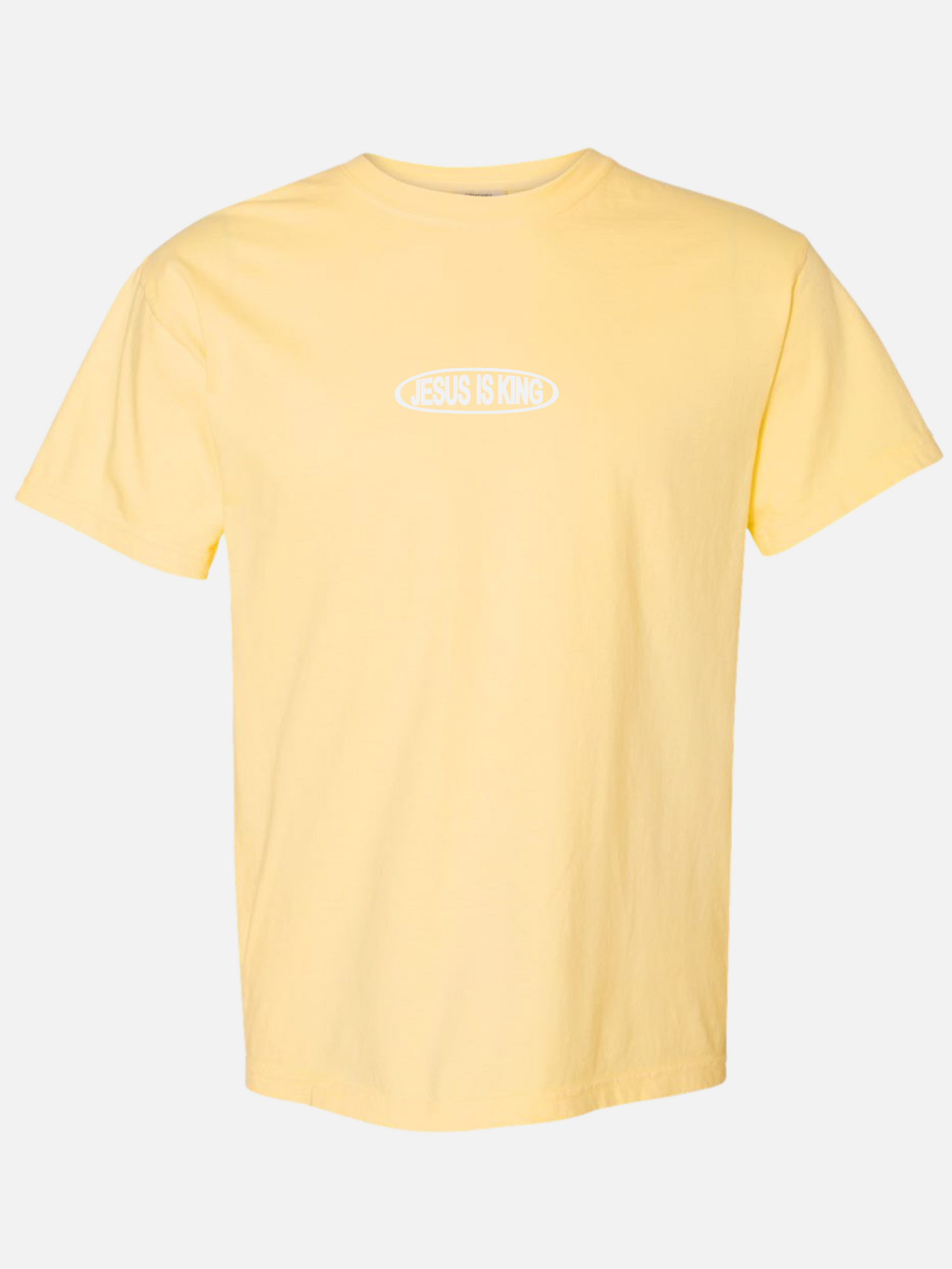 JESUS IS KING TEE YELLOW