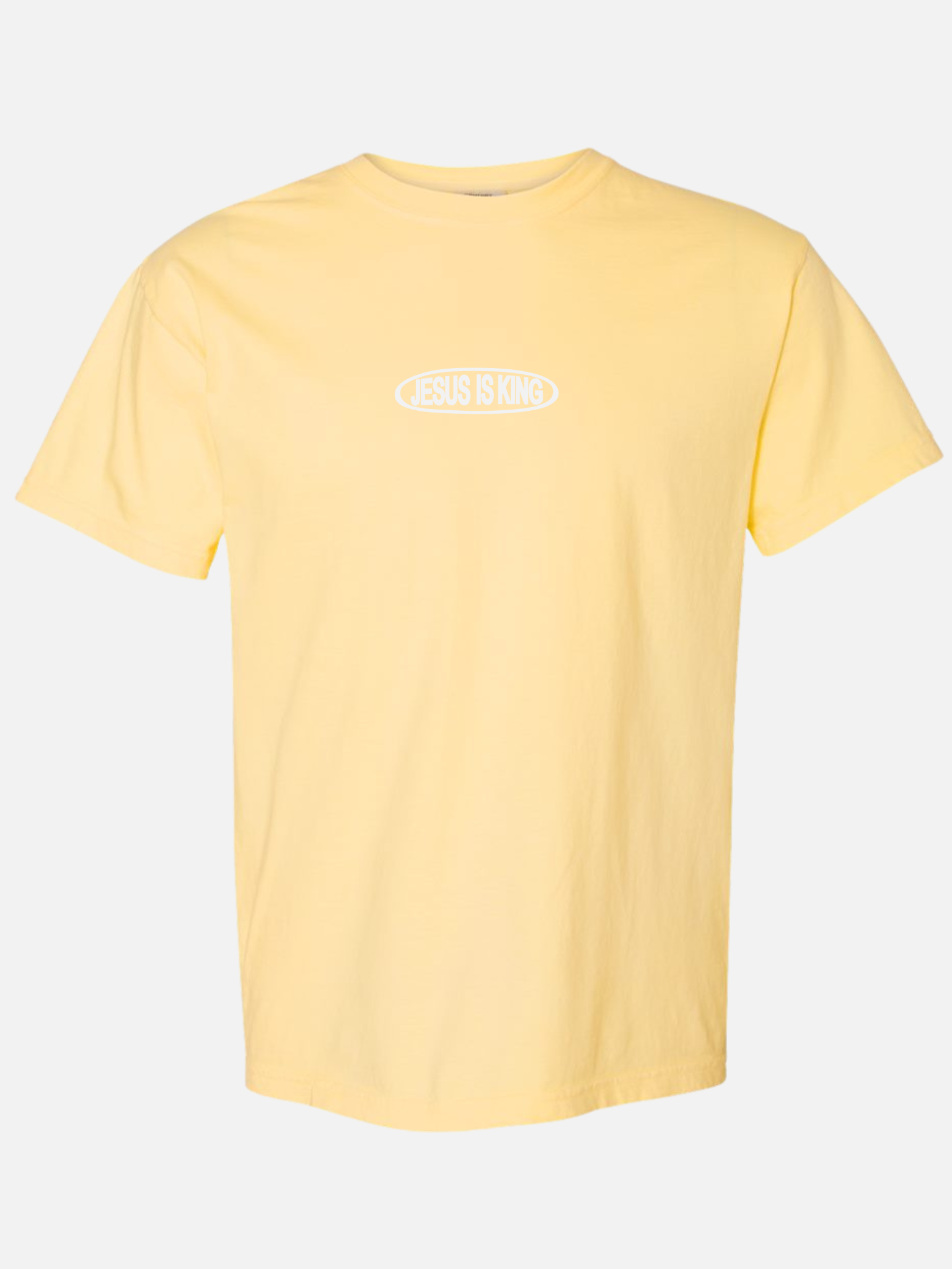 JESUS IS KING TEE YELLOW