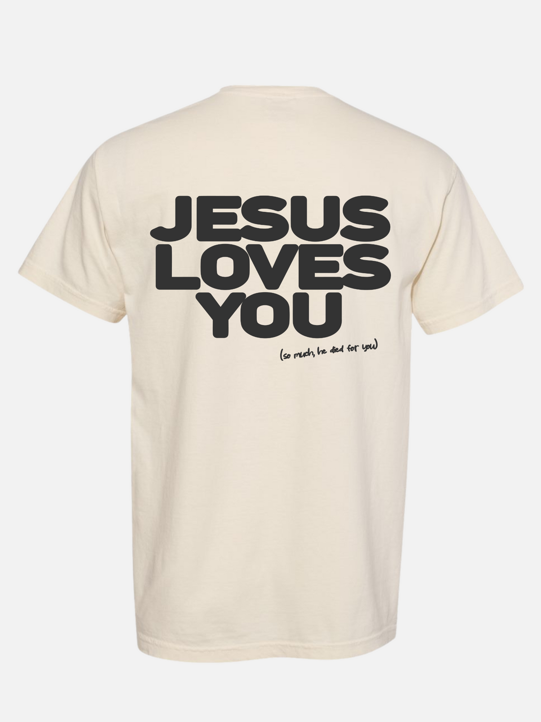 JESUS LOVES YOU TEE IVORY
