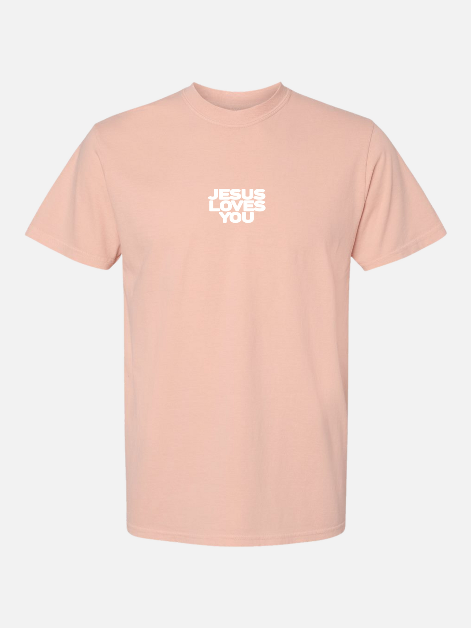 JESUS LOVES YOU TEE PEACH