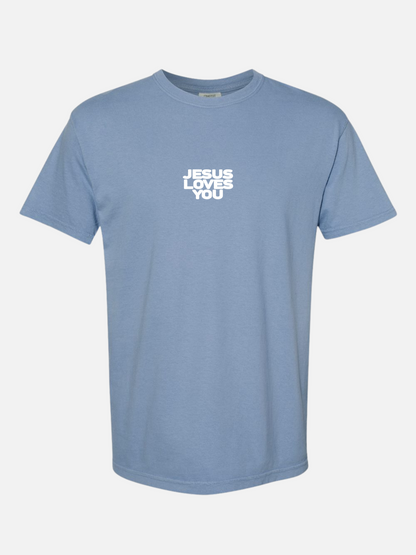 JESUS LOVES YOU TEE BLUE
