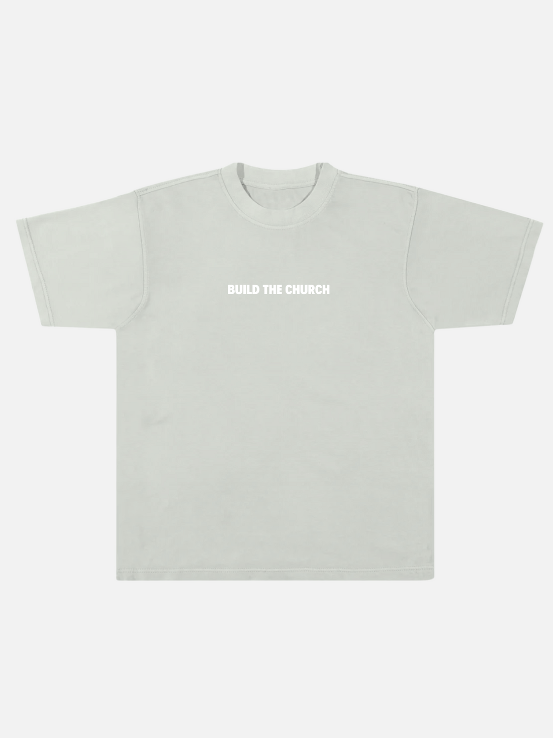 BUILD THE CHURCH TEE FADED SAGE