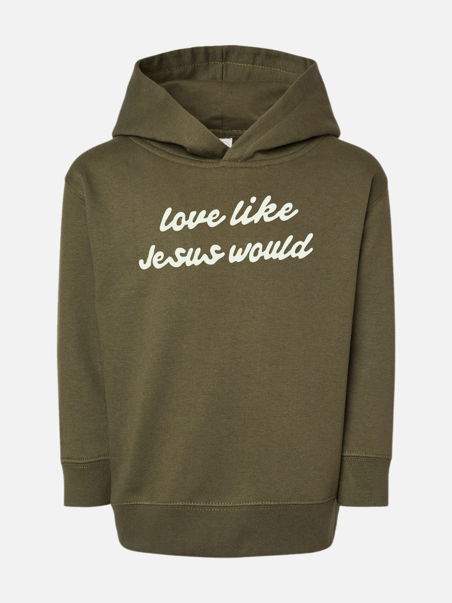 LOVE LIKE JESUS YOUTH HOODIE GREEN