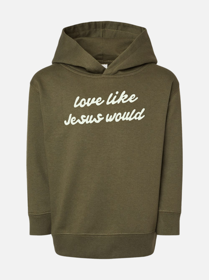 LOVE LIKE JESUS YOUTH HOODIE GREEN