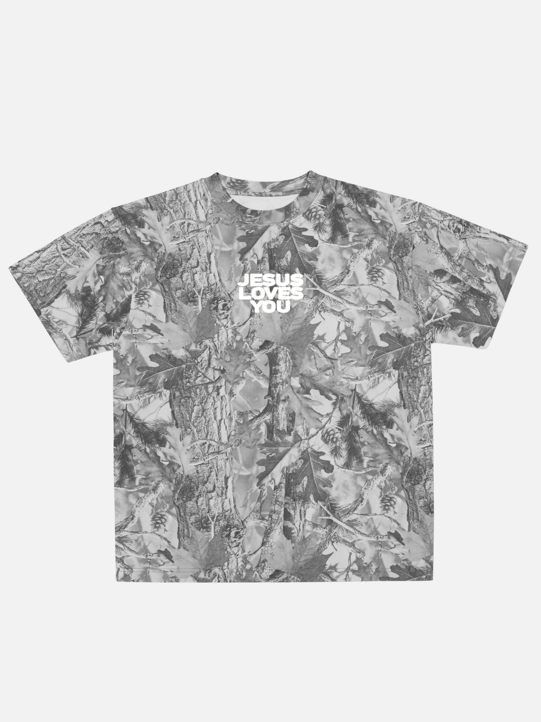 JESUS LOVES YOU TEE CAMO