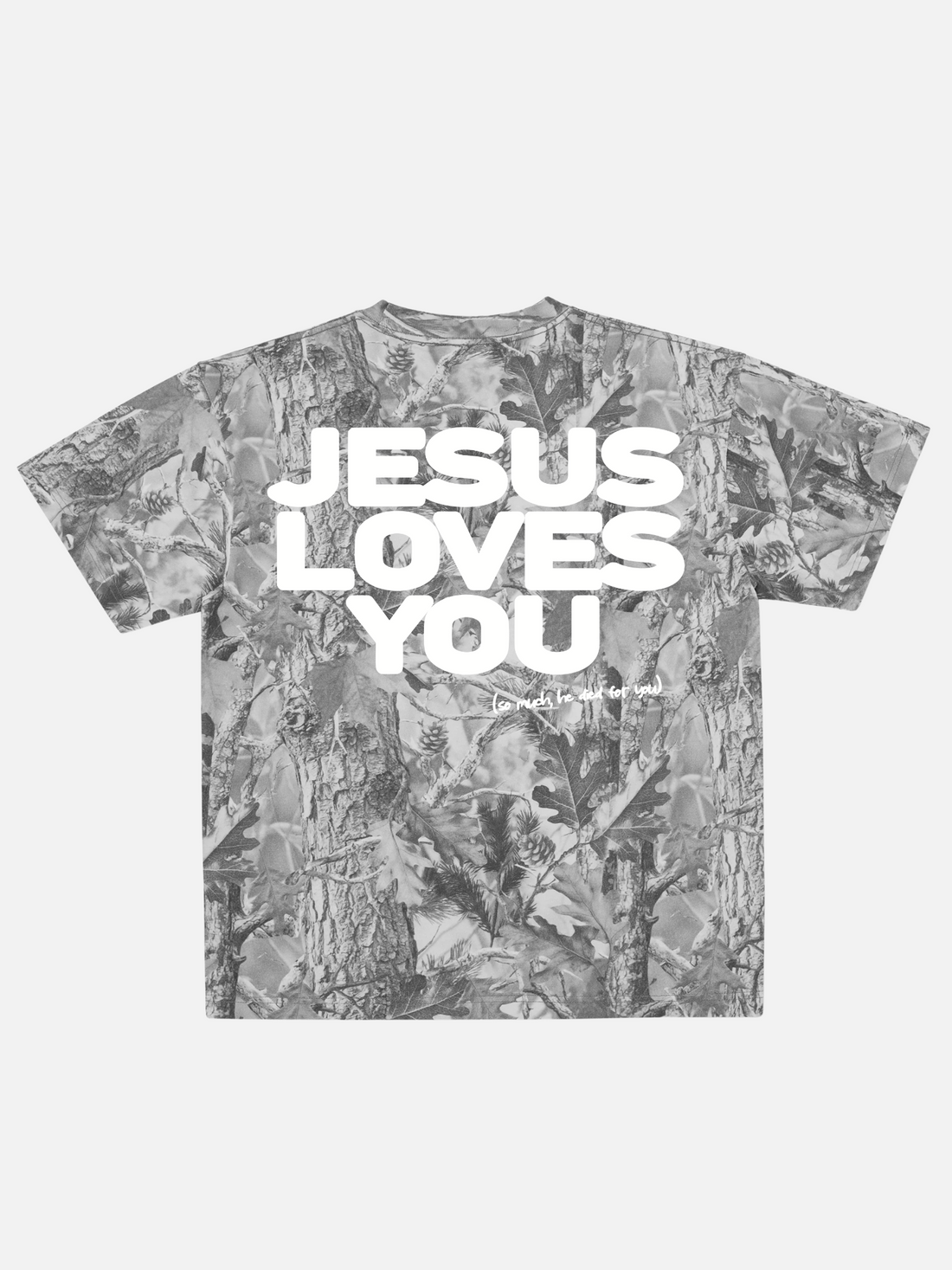 JESUS LOVES YOU TEE CAMO