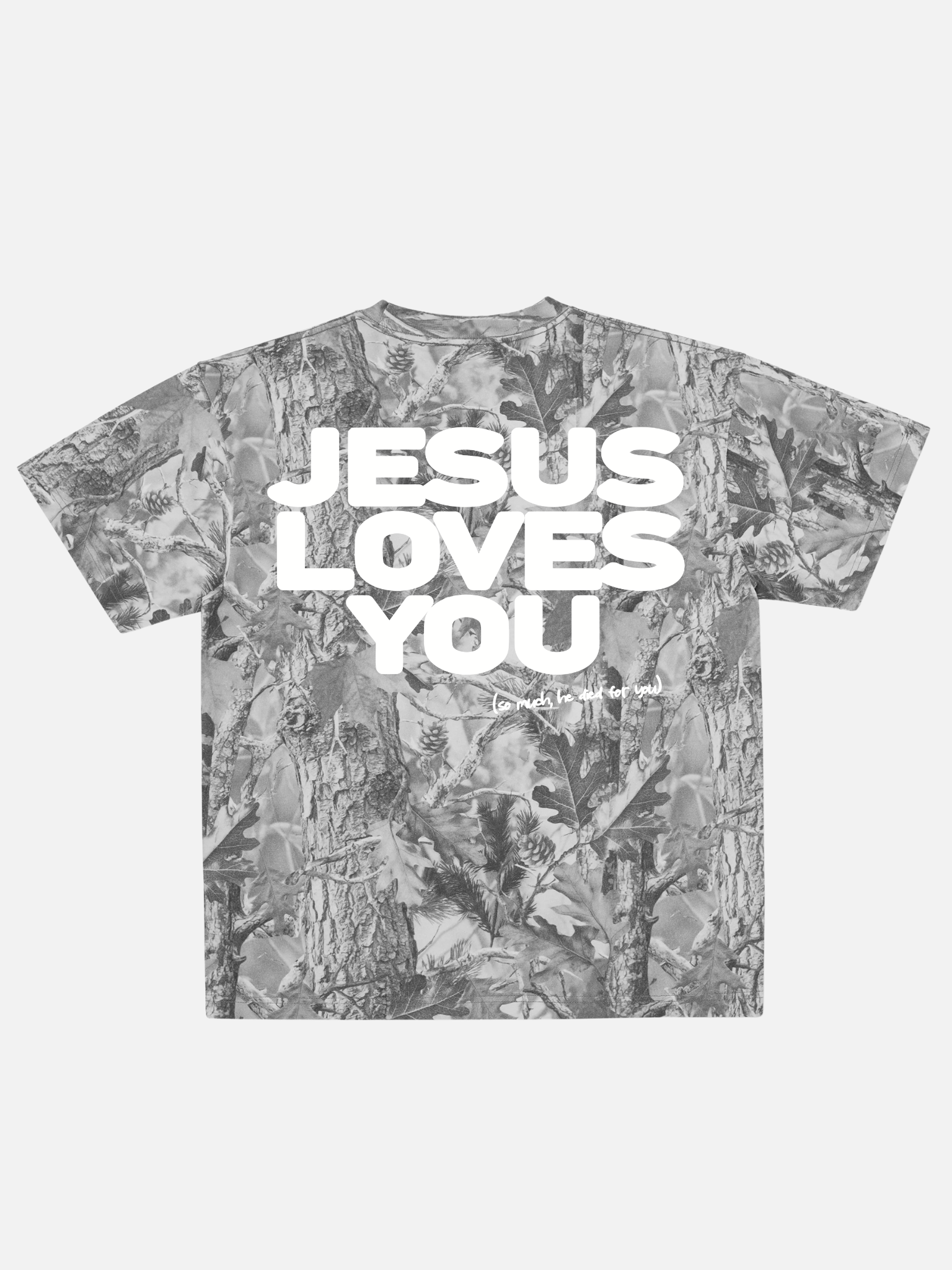 JESUS LOVES YOU TEE CAMO