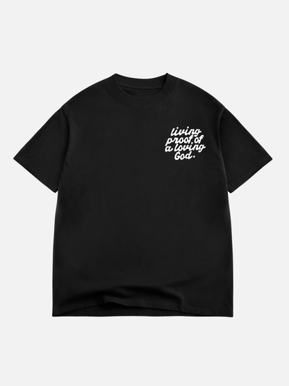LOVING GOD BLACK HEAVYWEIGHT TEE