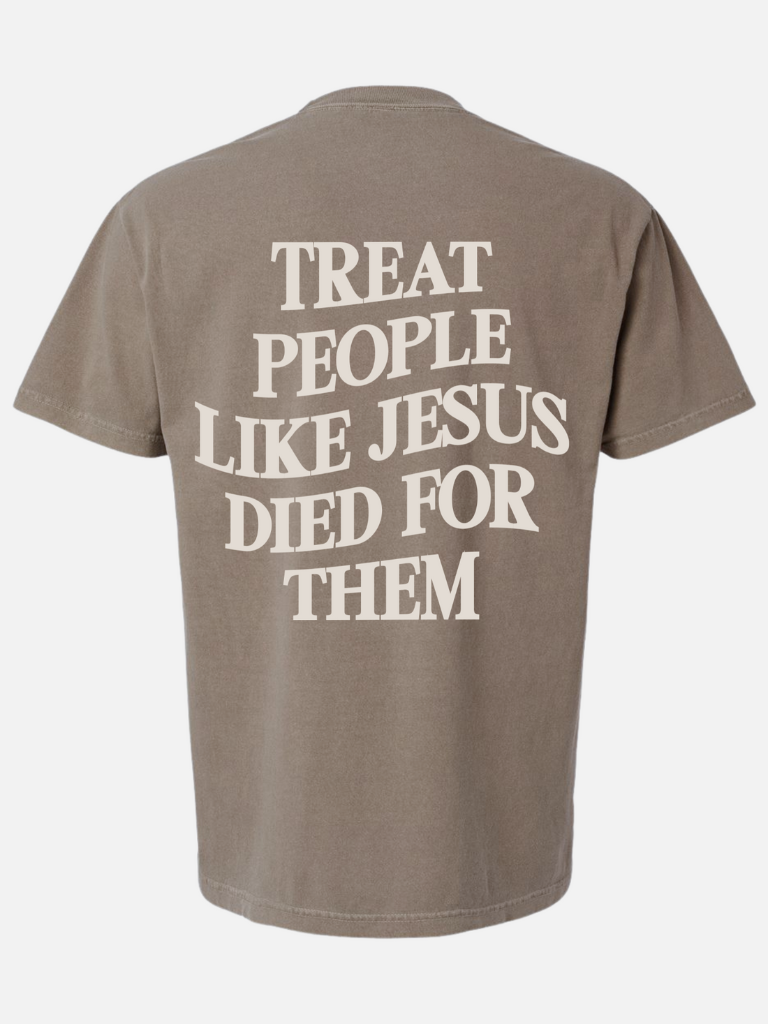 LOVE LIKE JESUS WOULD TEE TAN