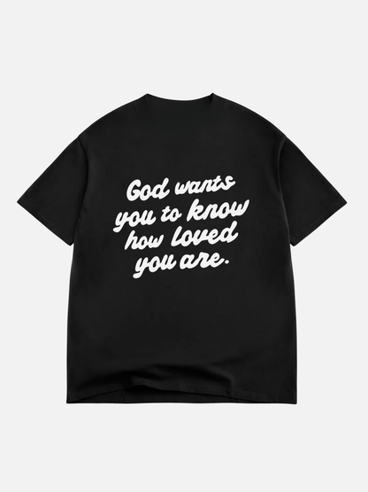LOVING GOD BLACK HEAVYWEIGHT TEE