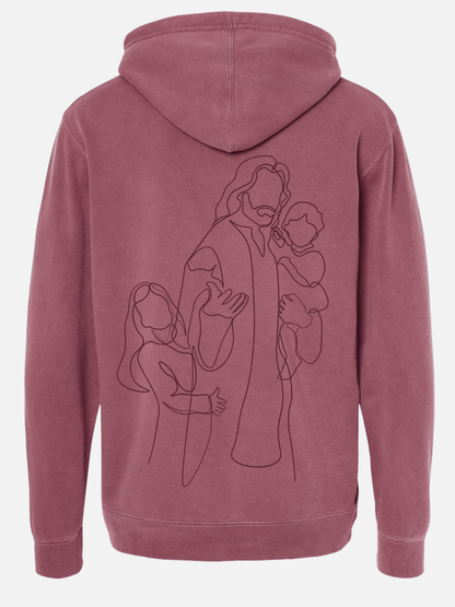 CHILD OF GOD MAROON HOODIE