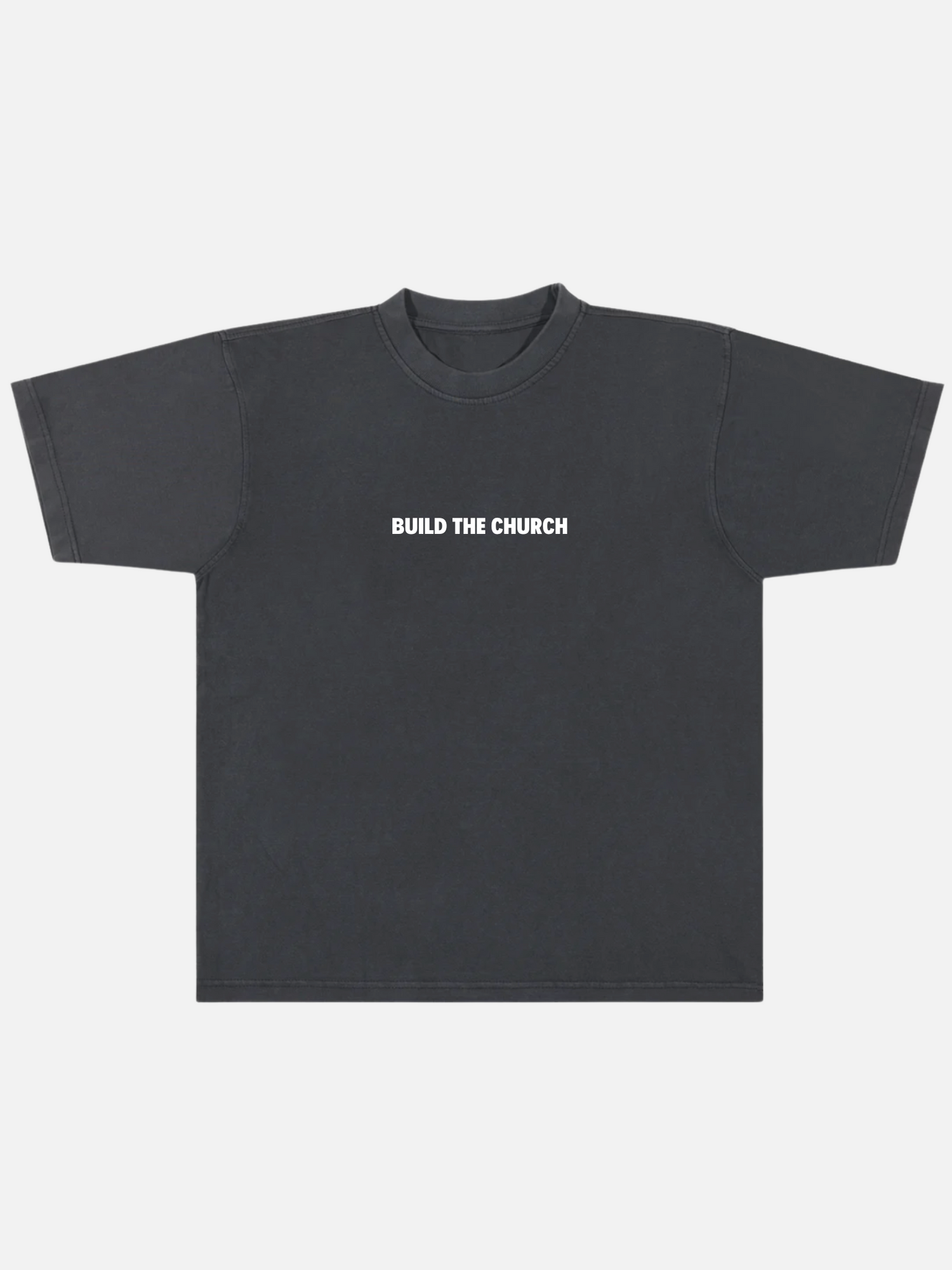 BUILD THE CHURCH TEE FADED BLACK