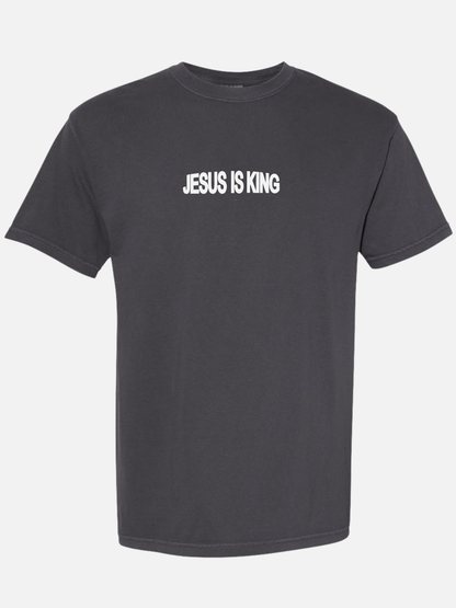 JESUS IS KING TEE GRAPHITE