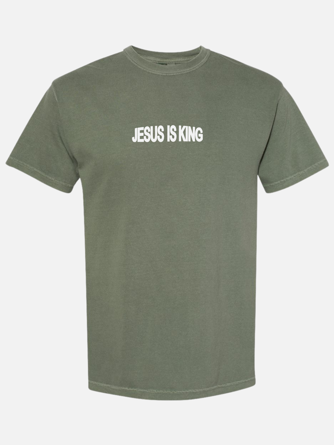 JESUS IS KING TEE GREEN