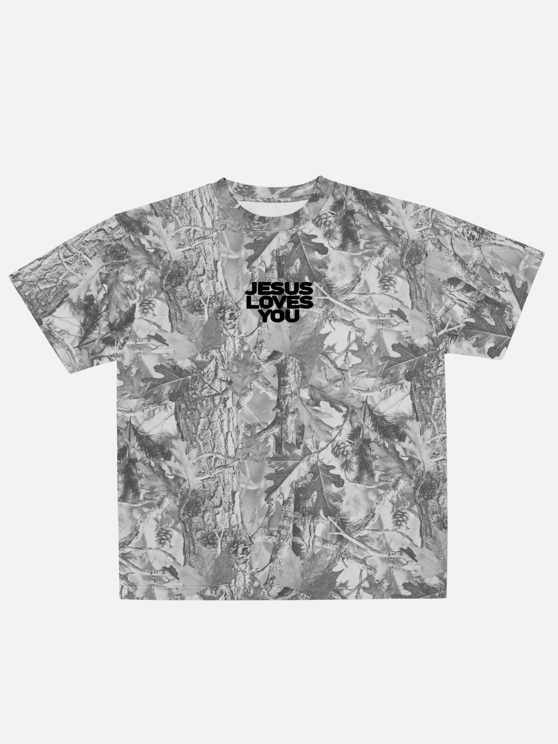 JESUS LOVES YOU TEE CAMO