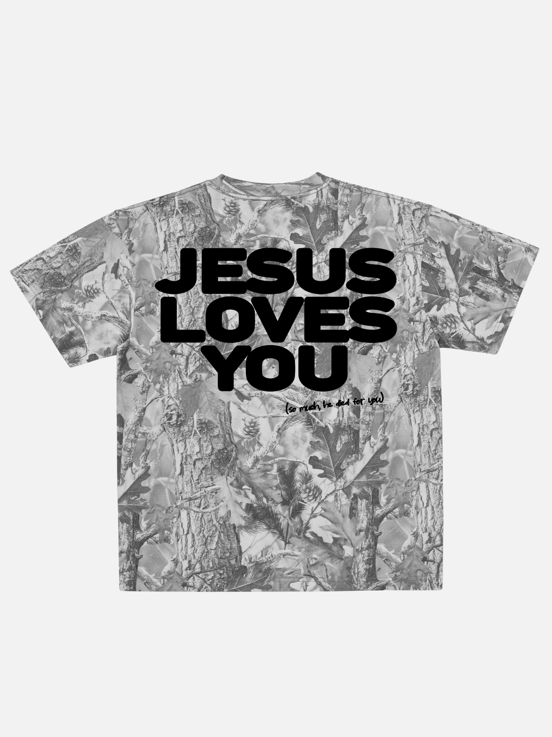 JESUS LOVES YOU TEE CAMO