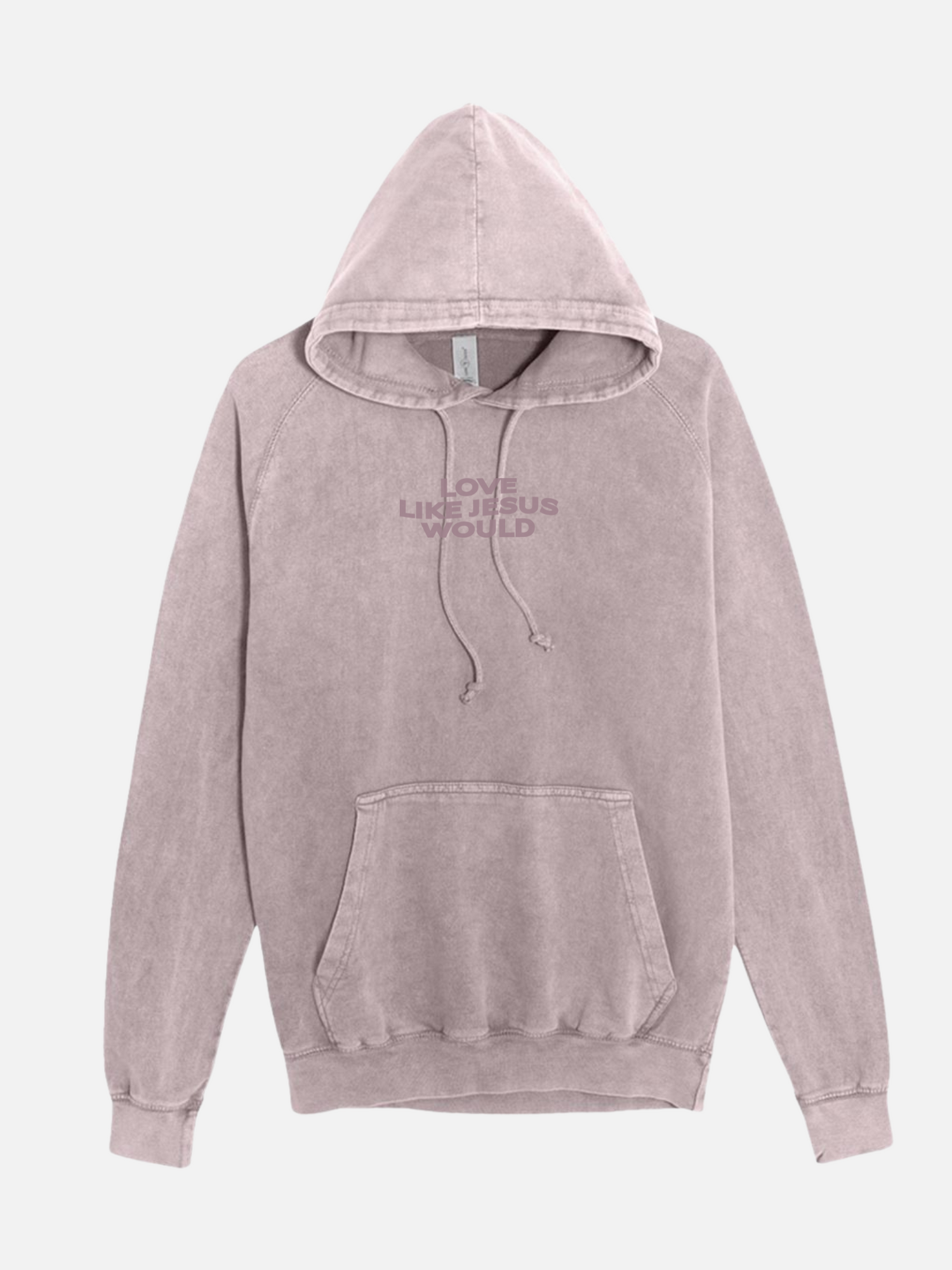 LOVE LIKE JESUS HOODIE VINTAGE ZINC