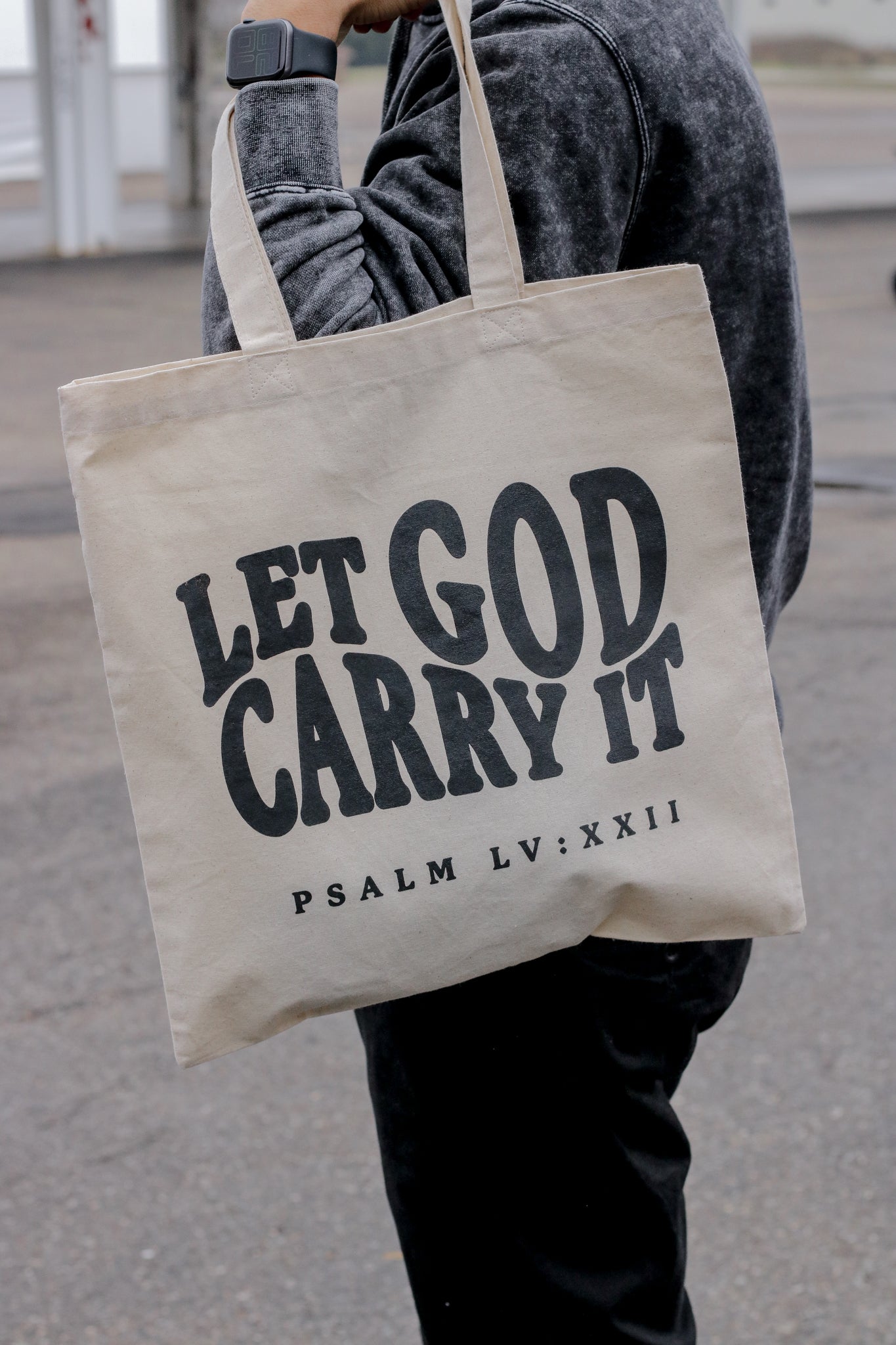 LET GOD CARRY IT TOTE