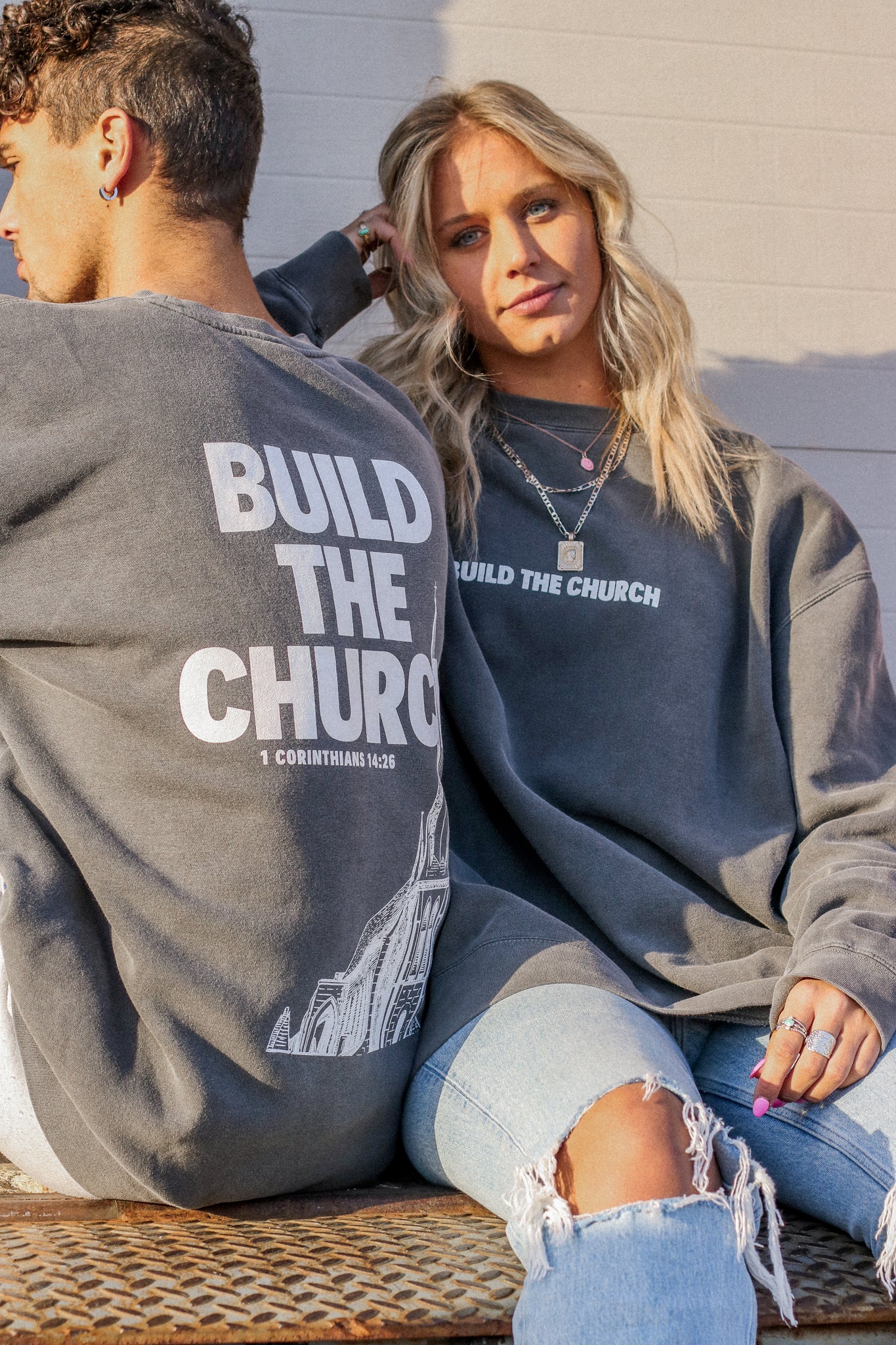 BUILD THE CHURCH CREWNECK
